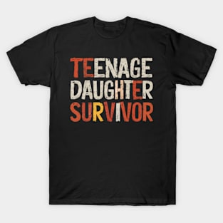Teenage daughter survivor, fathers day T-Shirt